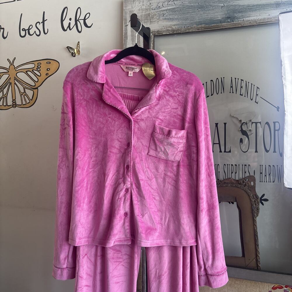 Women’s Juicy Couture Pink Pajama Set New With Tags Size Small